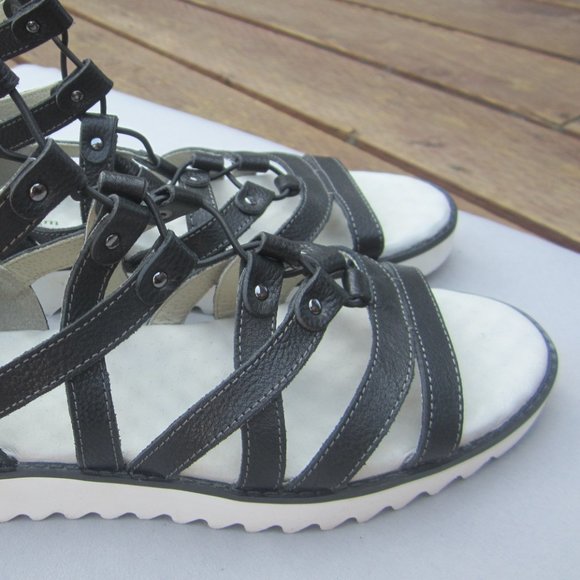 JAMBU Rome Wedge Sandals-Black - Picture 4 of 4